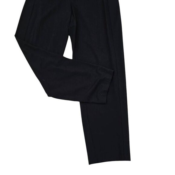 Eileen Fisher Ankle Pants Women's XS Black Pull On Slash Elastic Waist Stretch - Picture 2 of 7